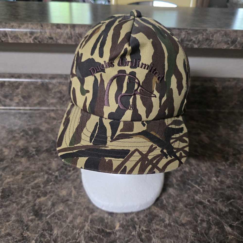 Vintage Ducks Unlimited Camo Hat Snapback